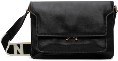 Marni Black Mini Trunk Soft Bag In 00n99 Black