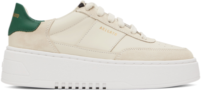 Axel Arigato Beige Orbit Sneakers In Cremino/green