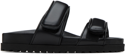 Gia Borghini Gia X Pernille Teisbaek Perni 11 Leather Sandals In Black