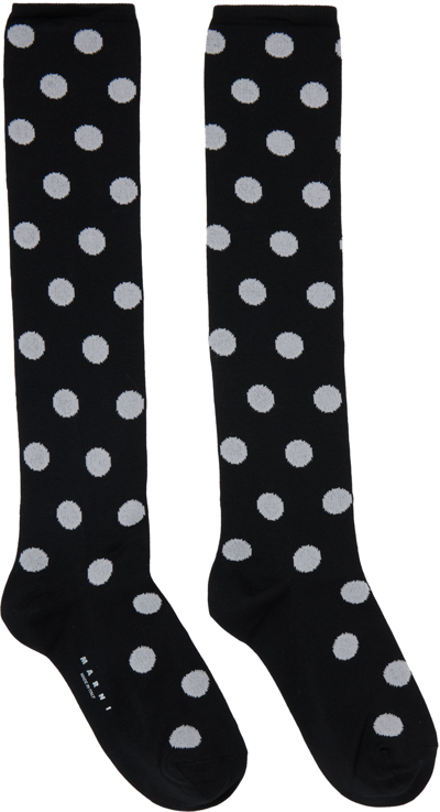 Marni Socks Pois In Black