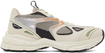 AXEL ARIGATO OFF-WHITE & TAN MARATHON RUNNER SNEAKERS
