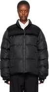 UNDERCOVER BLACK WOVEN DOWN JACKET
