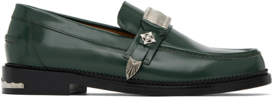 Toga Virilis Green Polished Loafers