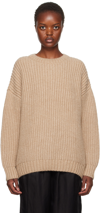 Anine Bing Beige Sydney Sweater In Cream