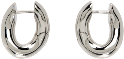 Balenciaga Loop High-shine Earrings - 银色 In Silver
