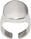 ISABEL MARANT SILVER OPEN BAND SIGNET RING