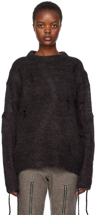 Andersson Bell Brown Colbine Sweater In Charcoal