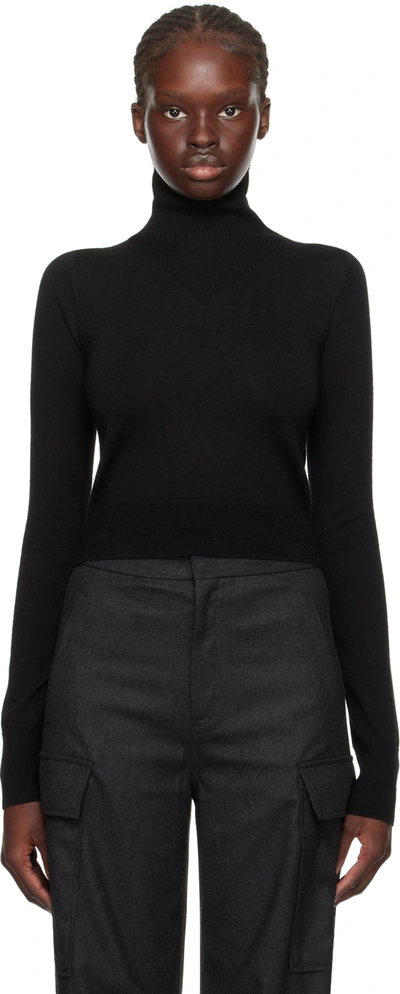 Filippa K Merino Turtleneck Sweater In Black