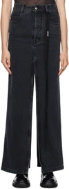 ANN DEMEULEMEESTER GRAY JENIFER DENIM MAXI SKIRT