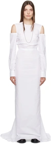ANN DEMEULEMEESTER WHITE MIEK MAXI DRESS