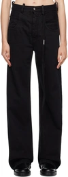 Ann Demeulemeester Claire 5-pockets Comfort Trousers Faded Denim In 099 Black
