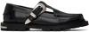 TOGA VIRILIS BLACK BUCKLE LOAFERS