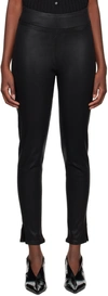 Frame Black Jetset Jeans In Noco Noir Coated