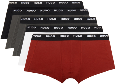 Hugo Five-pack Multicolor Boxers In 996openmiscellaneous