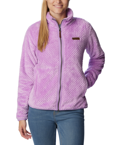 Columbia Big Girls Fire Side Sherpa Full Zip Jacket In Gumdrop