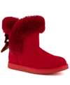 Juicy Couture King Womens Faux Fur Lined Ankle Ankle Boots In Red