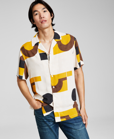 And Now This Men's Resort Camp Collar Short-sleeve Shirt, Created For Macy's In Multi