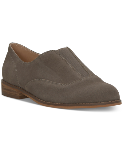 Lucky Brand Women's Erlina Slip-on Flat Loafers In Falcon Suede