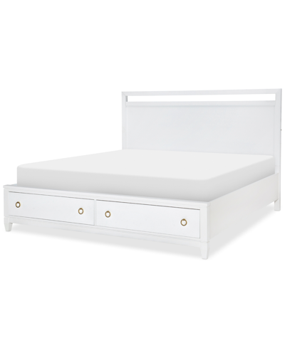 Furniture Summerland Panel Queen Storage Bed In White