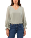 Vince Camuto Blouson Sleeve Top In Liberty Green