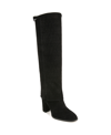 Franco Sarto West Knee High Boot In Black Suede