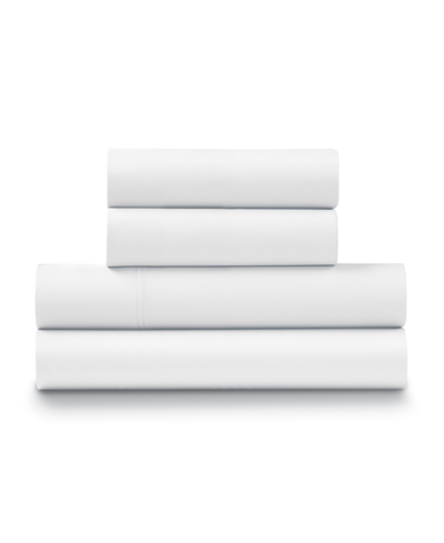 Ella Jayne 500 Tc Cotton Sateen Deep Pocket 4 Pc Sheet Set, Queen In White