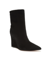 Schutz Asya Leather Wedge Boot In Black, Women's At Urban Outfitters In Black- Suede