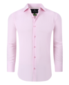 Tom Baine Slim Fit Performance Long Sleeve Solid Button Down In Light Pink