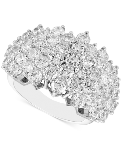 Macy's Diamond Horizontal Cluster Ring (5 Ct. T.w.) In 14k White Gold