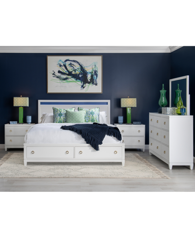 Furniture Summerland 3pc Bedroom Set (queen Panel Storage Bed, Dresser, Nightstand) In White