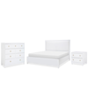 FURNITURE SUMMERLAND 3PC BEDROOM SET (CALIFORNIA KING UPHOLSTERED BED, CHEST, NIGHTSTAND)