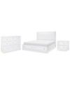 FURNITURE SUMMERLAND 3PC BEDROOM SET (QUEEN UPHOLSTERED STORAGE BED, DRESSER, NIGHTSTAND)