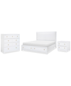 Furniture Summerland 3pc Bedroom Set (queen Upholstered Storage Bed, Chest, Nightstand) In White