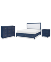 FURNITURE SUMMERLAND 3PC SET (KING UPHOLSTERED STORAGE BED, DRESSER, NIGHTSTAND)