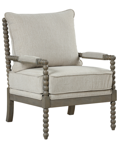 Best Master Furniture Hutch 36" Fabric Arm Chair In Beige