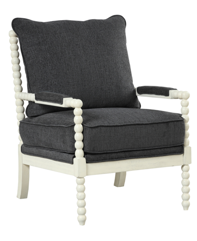 Best Master Furniture Hutch 36" Fabric Arm Chair In Gray