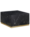 BEST MASTER FURNITURE ZHURI 21" FAUX MARBLE SQUARE COFFEE TABLE