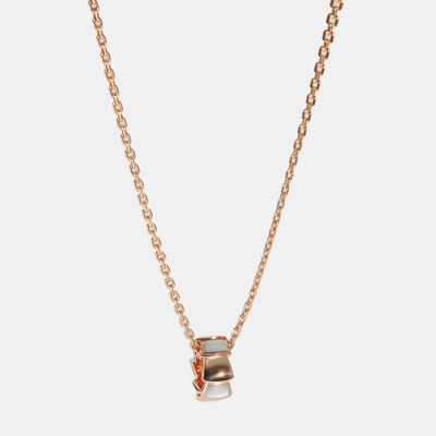 Pre-owned Bvlgari Serpenti Fashion Necklace In 18k Rose Gold