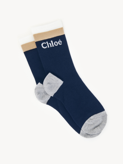 Chloé Socks Pink Size 10.5c 80% Cotton, 18% Polyamide, 2% Elastane