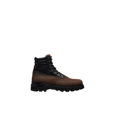 Moncler Collection Peka Lace-up Boots Brown In Marron
