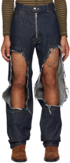 PARNELL MOONEY NAVY RIPPED JEANS