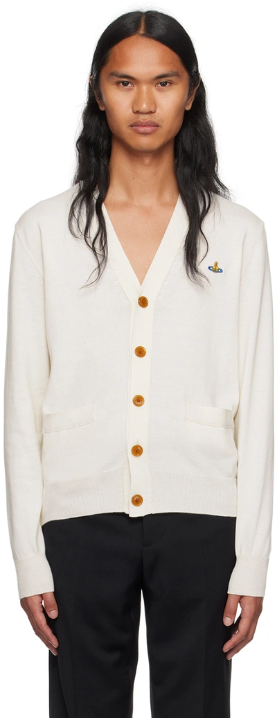 Vivienne Westwood Wool Button-up Cardigan In White