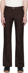 Courrèges Bootcut Pants In Chocolate