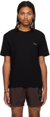 Hugo Boss Slim-fit T-shirt With Popcorn Stripe Fabric In Black 002