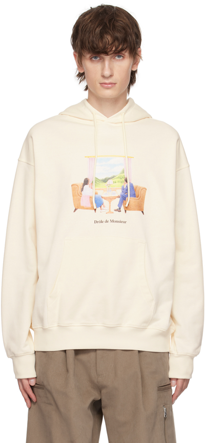 Drôle De Monsieur Off-white 'le Hoodie Oranger' Hoodie In Neutrals