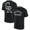 Fanatics Signature Unisex  Black Colorado Rockies Super Soft Short Sleeve T-shirt In Black