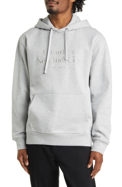 Saturdays Surf Nyc Ditch Miller Hoodie In Ash Heather