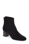 Agl Attilio Giusti Leombruni Veta Precious 55mm Suede Ankle Boots In Nero-tartaruga