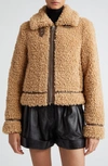 STAND STUDIO AUDREY FAUX SHEARLING JACKET