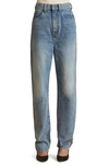 Khaite Albi Straight Leg Nonstretch Jeans In Bryce